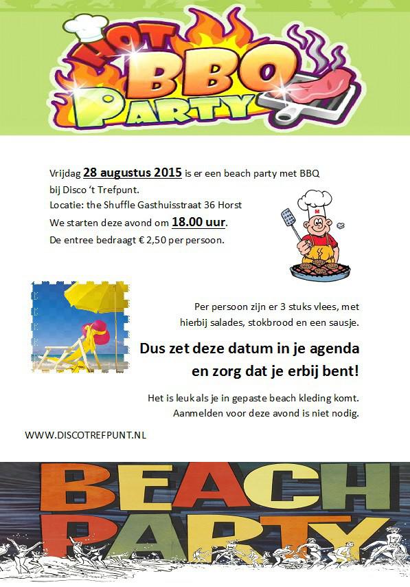 Beachparty en BBQ 2015